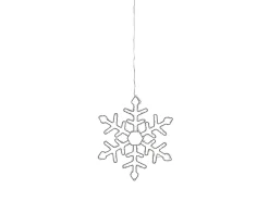 Best Beliani Decorazione da appendere all'aperto LED LOHELA Fiocco di neve 30/39/50 cm Argento