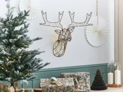 Best Beliani Decorazione da appendere all'aperto LED NELLIM Renna 47 cm Nero