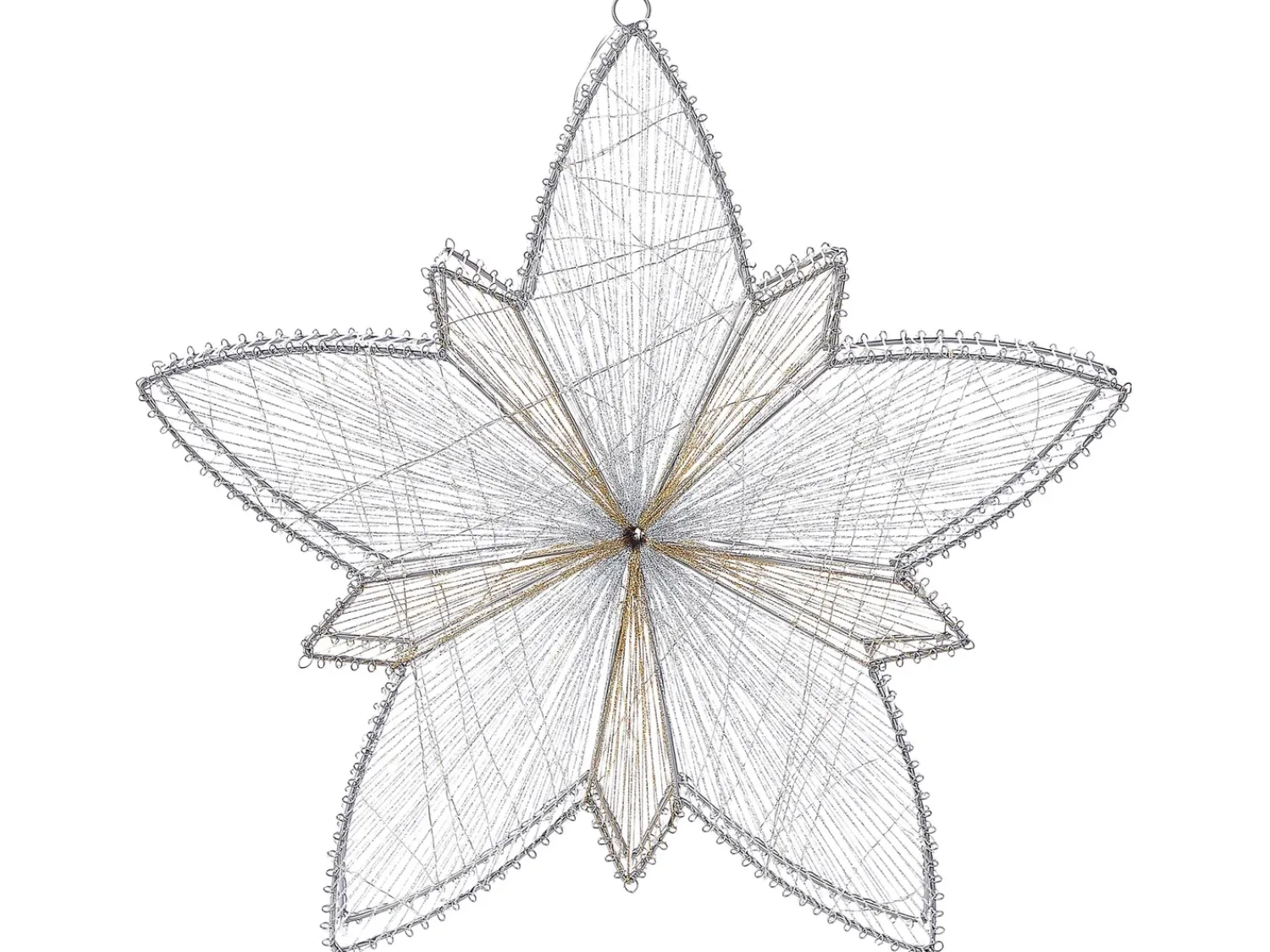 Sale Beliani Decorazione da appendere all'aperto LED HOFSOS Stella 50 cm Argento