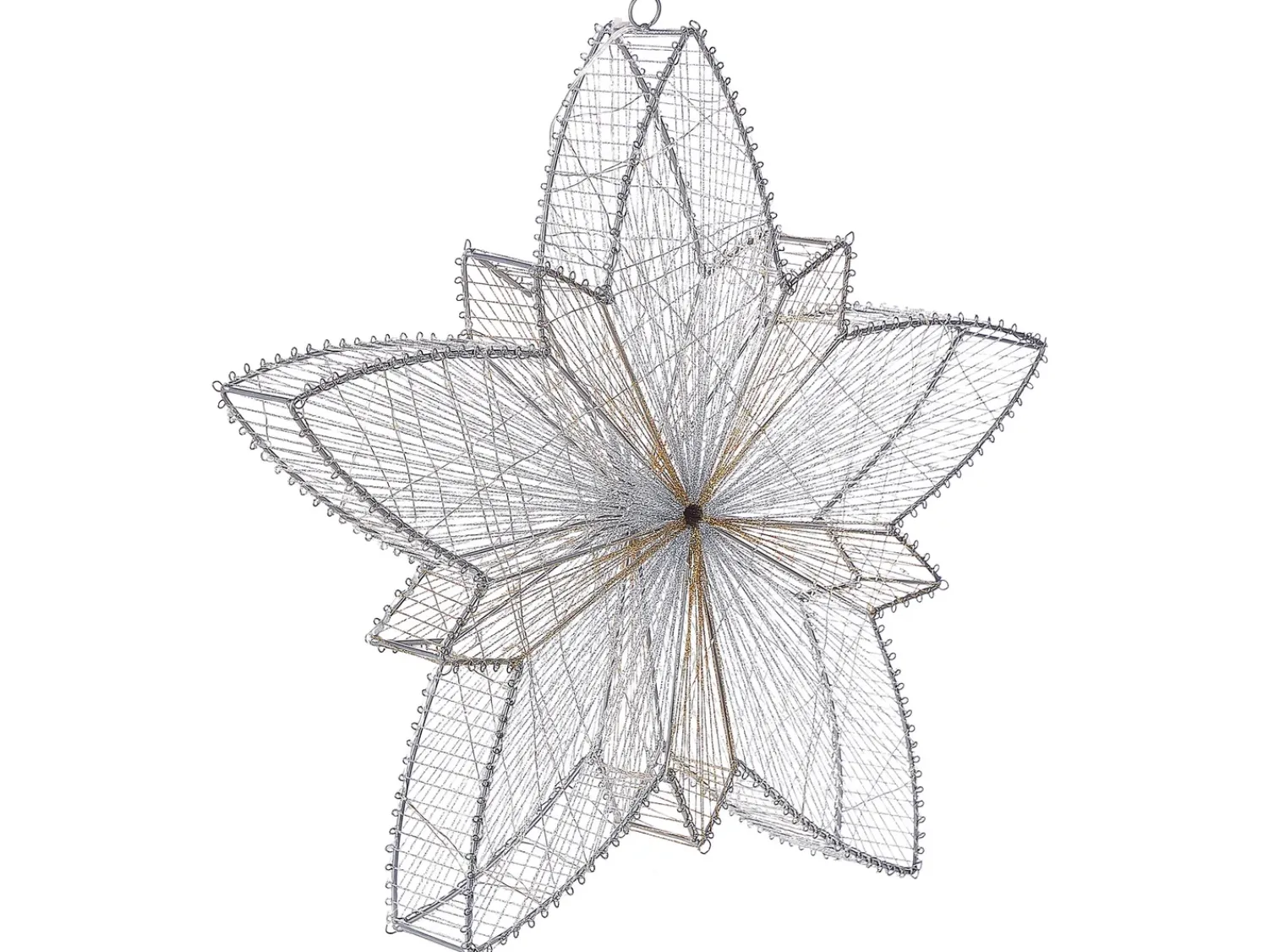 Sale Beliani Decorazione da appendere all'aperto LED HOFSOS Stella 50 cm Argento