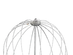 Outlet Beliani Decorazione da appendere all'aperto LED HOSFOS Palla di Natale 42 cm Argento