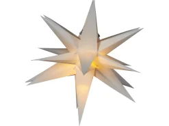 Online Beliani Decorazione da appendere LED BHAGIRATHI Stella 44 cm sporco Bianco