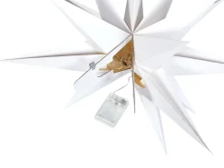 Online Beliani Decorazione da appendere LED BHAGIRATHI Stella 44 cm sporco Bianco