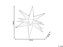 Online Beliani Decorazione da appendere LED BHAGIRATHI Stella 44 cm sporco Bianco