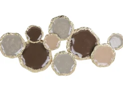 Clearance Beliani Decorazione da parete ARGON Metallo 57 cm Multicolore Beige Oro Marrone Multicolore