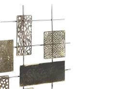 Hot Beliani Decorazione da parete ASTATINE Metallo 50 cm Oro Oro Argento
