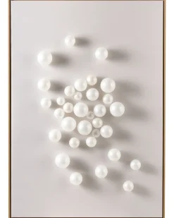 Beliani Decorazione da parete BANTRY 103 cm Bianco Bianco Marrone