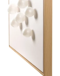 Beliani Decorazione da parete BANTRY 103 cm Bianco Bianco Marrone