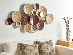 Sale Beliani Decorazione da parete BROMINE Metallo 69 cm Oro Oro Marrone