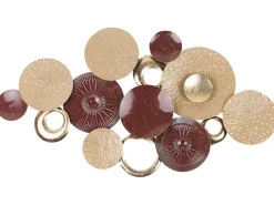 Sale Beliani Decorazione da parete BROMINE Metallo 69 cm Oro Oro Marrone