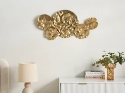 Beliani Decorazione da parete CALRY Metallo 43 cm Oro