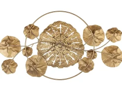 New Beliani Decorazione da parete CHROMIUM Metallo 50 cm Rosso Oro