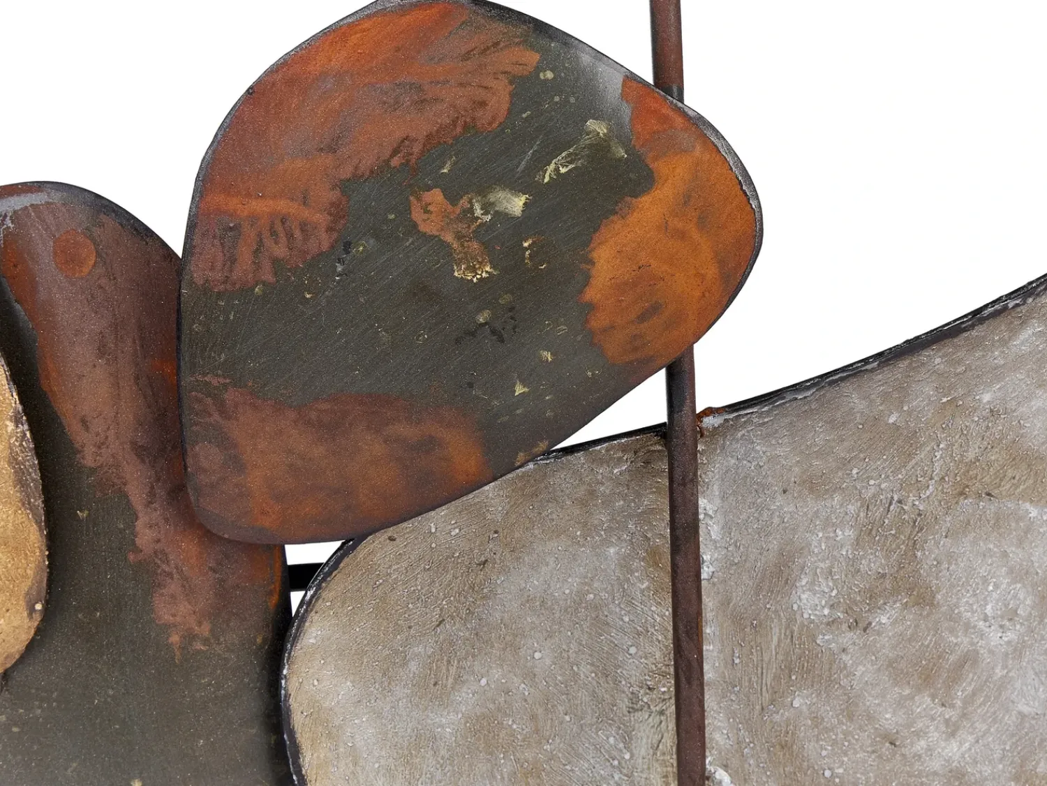 Online Beliani Decorazione da parete COBALT Metallo 50 cm Marrone Marrone Oro Ottone Rame
