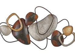 Online Beliani Decorazione da parete COBALT Metallo 50 cm Marrone Marrone Oro Ottone Rame