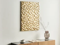 Outlet Beliani Decorazione da parete COIMBRA Metallo 79 cm Oro