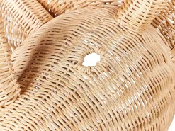 New Beliani Decorazione da parete Dinosauro BIOKO Rattan 44 cm Naturale