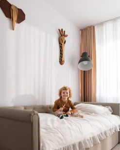 New Beliani Decorazione da parete Elefante GAROUA Legno di mango 37 cm Marrone