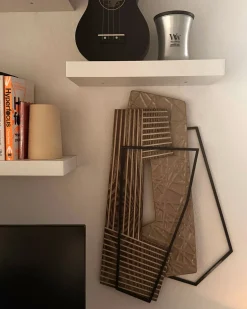 Discount Beliani Decorazione da parete ENNIS Metallo 36 cm Marrone Marrone Nero