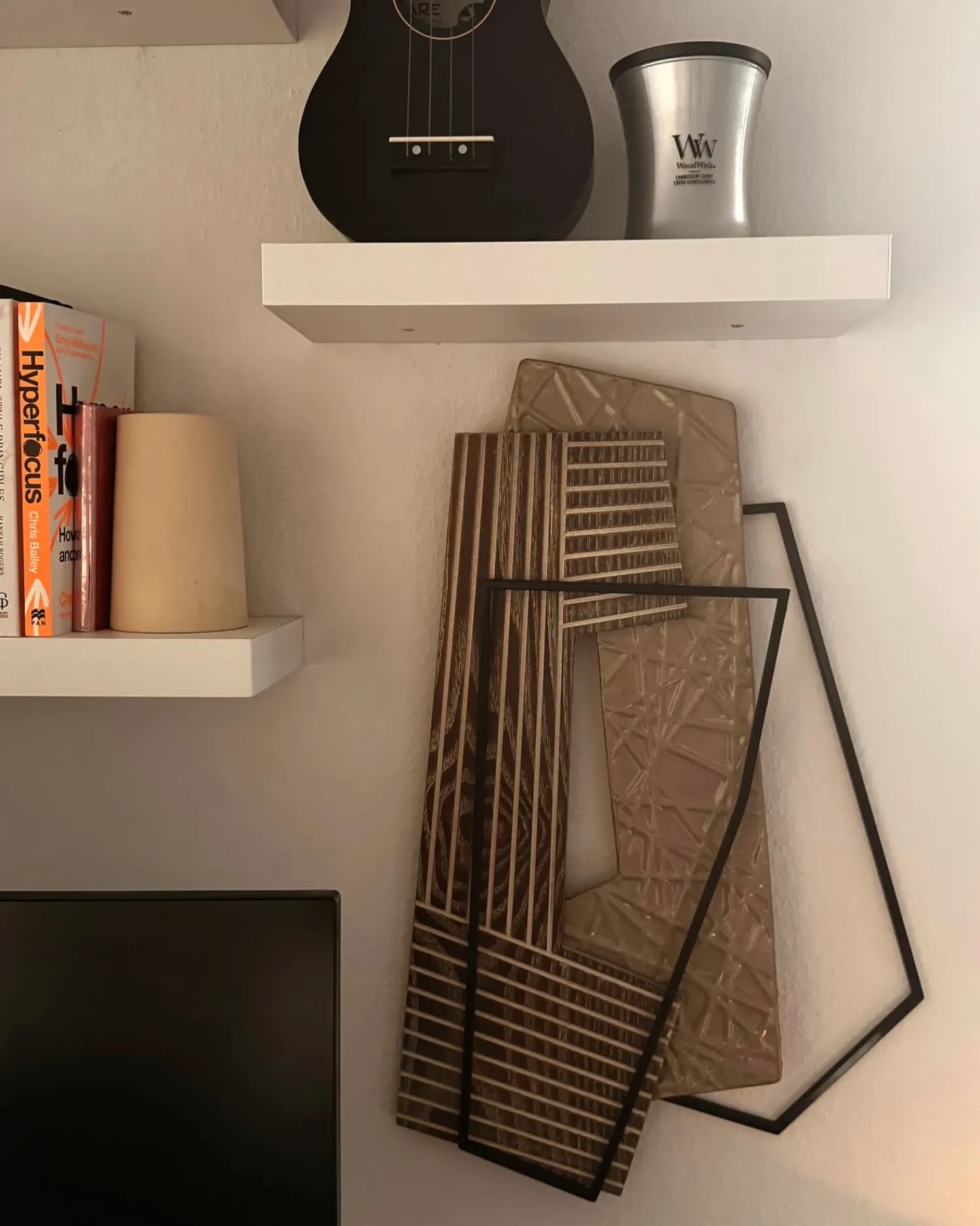 Discount Beliani Decorazione da parete ENNIS Metallo 36 cm Marrone Marrone Nero