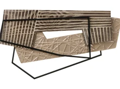 Discount Beliani Decorazione da parete ENNIS Metallo 36 cm Marrone Marrone Nero