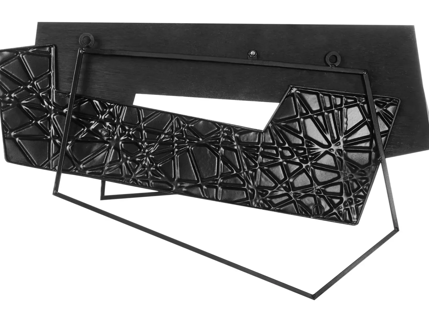 Discount Beliani Decorazione da parete ENNIS Metallo 36 cm Marrone Marrone Nero