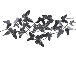 Hot Beliani Decorazione da parete Farfalla GALLIUM Metallo 53 cm Multicolore