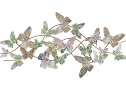 Hot Beliani Decorazione da parete Farfalla GALLIUM Metallo 53 cm Multicolore