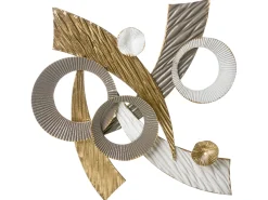 Online Beliani Decorazione da parete FENIT Metallo 54 cm Oro Bianco Oro Argento
