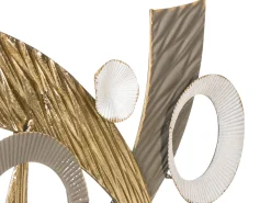 Online Beliani Decorazione da parete FENIT Metallo 54 cm Oro Bianco Oro Argento