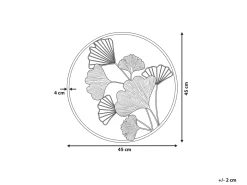 Beliani Decorazione da parete Fiore BISMUTH Metallo 45 cm Oro