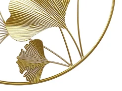 Beliani Decorazione da parete Fiore BISMUTH Metallo 45 cm Oro