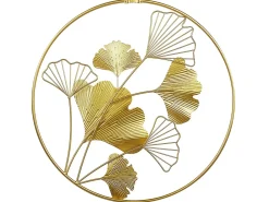 Beliani Decorazione da parete Fiore BISMUTH Metallo 45 cm Oro