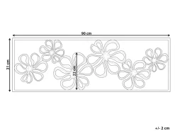 Hot Beliani Decorazione da parete Fiore CERIUM Metallo 31 cm Oro
