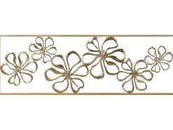 Hot Beliani Decorazione da parete Fiore CERIUM Metallo 31 cm Oro