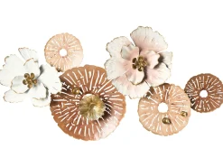 Beliani Decorazione da parete Fiore GADOLINIUM Metallo 45 cm Multicolore