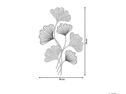 Sale Beliani Decorazione da parete Fiore INDIUM Metallo 79 cm Oro