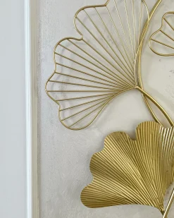 Sale Beliani Decorazione da parete Fiore INDIUM Metallo 79 cm Oro