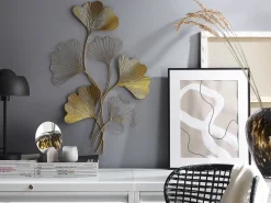 Sale Beliani Decorazione da parete Fiore INDIUM Metallo 79 cm Oro