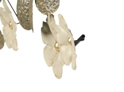 Online Beliani Decorazione da parete Fiore LANTHANUM Metallo 52 cm Beige Beige Oro