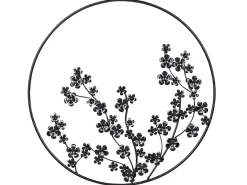 Best Beliani Decorazione da parete Fiore STRONTIUM Metallo 70 cm Nero