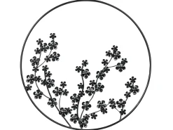 Best Beliani Decorazione da parete Fiore STRONTIUM Metallo 70 cm Nero