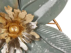 Beliani Decorazione da parete Fiore TANTALUM Metallo 59 cm Oro
