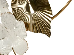 New Beliani Decorazione da parete Fiore TERBIUM Metallo 56 cm Oro Oro Argento