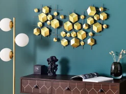 Discount Beliani Decorazione da parete FLEROVIUM Metallo 45 cm Oro