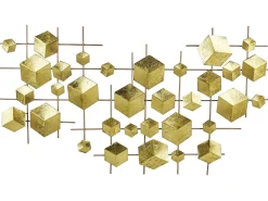 Discount Beliani Decorazione da parete FLEROVIUM Metallo 45 cm Oro