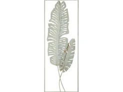 Discount Beliani Decorazione da parete Foglia PALLADIUM Metallo 90 cm Oro