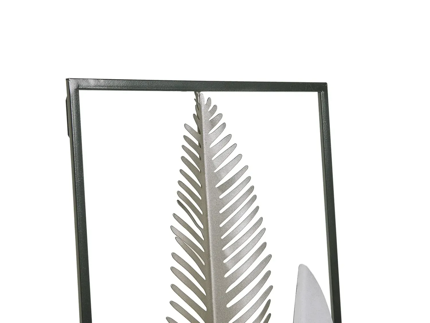 Clearance Beliani Decorazione da parete Foglia NIOBIUM Metallo 90 cm Argento Argento Nero Oro