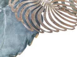 Discount Beliani Decorazione da parete Foglia MAGNESIUM Metallo 55 cm Oro Blu Oro Verde