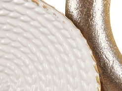 Outlet Beliani Decorazione da parete Foglia KRYPTON Metallo 58 cm Multicolore