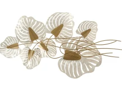 New Beliani Decorazione da parete Foglia HOLMIUM Metallo 50 cm Viola